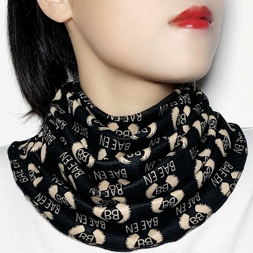 Демисезонный утепленный шарф, бархатный шарф-платок, универсальный модный фальшивый воротник, с защитой шеи