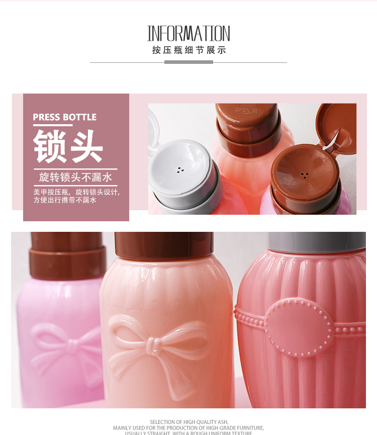 Nhật bản công cụ làm móng tay báo chí chai làm sạch chất lỏng dỡ nước rửa chai nước bút kẹo màu bow nail nguồn cung cấp bộ dụng cụ làm nail tại nhà