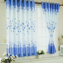 Rental room Simple bay window curtain Short curtain Half curtain Half shading cloth Bedroom childrens room Custom finished special clearance