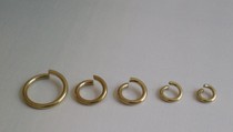 Pure brass open circle accessories brass pendant calculator head hanging ring pure brass pendant ring