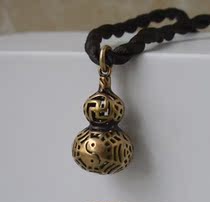 Brass gossip gourd pendant retro copper gourd beads evil gossip gourd pendant bracelet gourd pendant