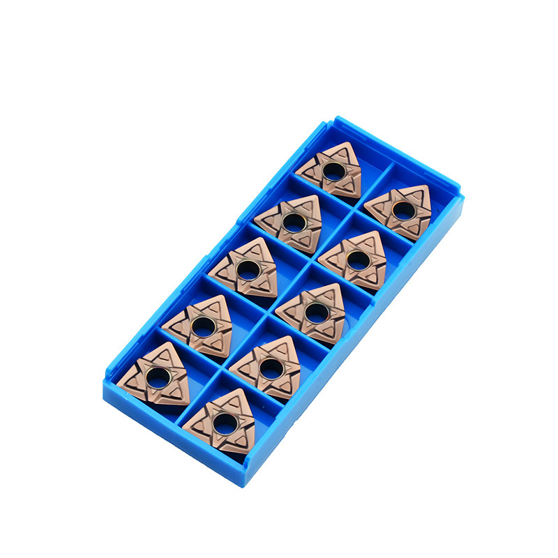 Machining stainless steel titanium alloy car blade WNMG080404 08 12 peach-shaped triangle outer circle rough car head