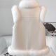 2025 winter new fashion slimming imitation fox fur national style buckle temperament vest young style