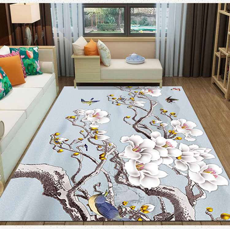Simple Trung Quốc mới theo phong cách Trung Quốc bàn cà phê thảm pad phòng nhà khách hiện đại sofa phòng ngủ den thảm máy giặt - Thảm thảm trải sàn khổ lớn