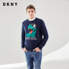 Толстовка dkny2020年秋季新品男士刺绣棉质圆领卫衣全棉套头t恤衫g0205z01