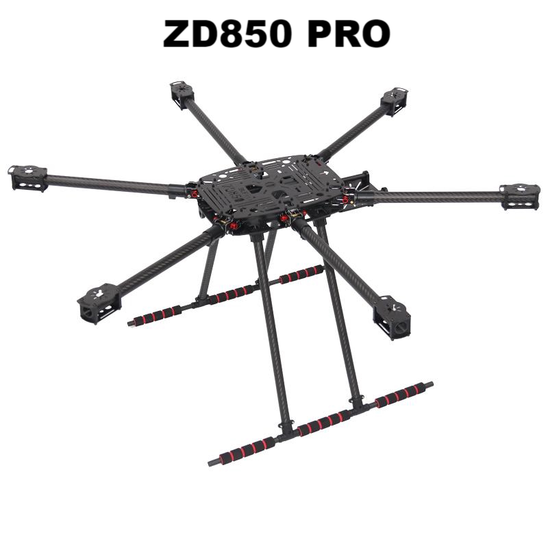 Bocube Zd850 Full Carbon Fiber with Fpv DIY Aircraft Six-Rotor Frame Foldable Landing Gear Arm