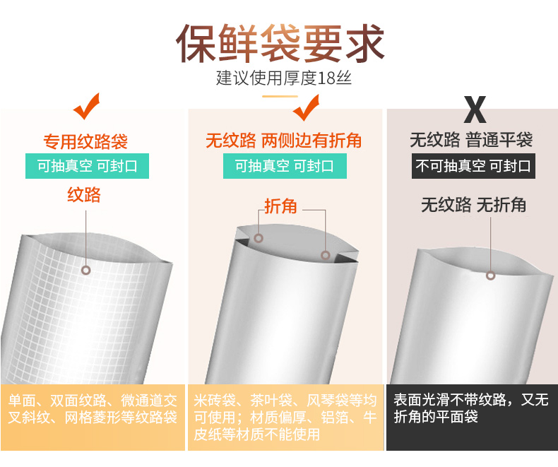 九棒 家用小型抽真空封口机 简约版 图15