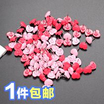 Press nail wall nail decoration cute head plastic pushpin box photo decoration wall nail fixed Big Head small nail