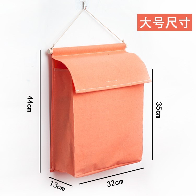 Wall powder room bathroom storage hanging bag wave point cute waterproof large finishing hanging wall bag hanging pocket Oxford cloth