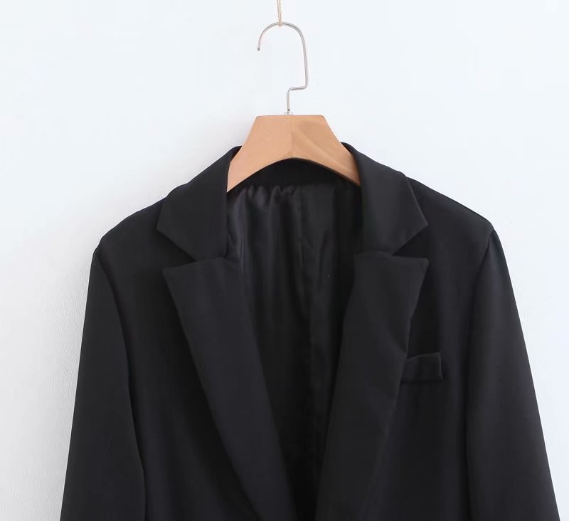 ZA home Phong cách châu Âu và Mỹ mùa thu 2018 mới dành cho nữ thời trang mới với thắt lưng blazer dài tay 07939350800 - Business Suit đầm thiết kế cao cấp