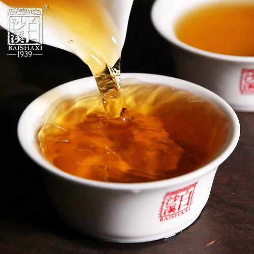 Хунаньский чай Anhua Black Tea 2011 старый черный черный кирпичи Baishaxi Новый год традиционный длинный кирпич 1,6 кг