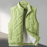 Зимний флисовый удерживающий тепло демисезонный жилет с пухом, большой размер