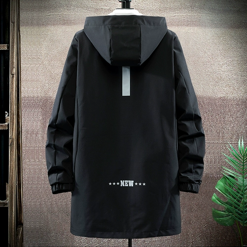 Осенний плащ для мальчиков, демисезонная куртка для отдыха, размер, средней длины, оверсайз