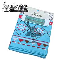 (Sword Man Grass) (totem blue) Japanese sword-pass headscarf towel hand swab (spot)