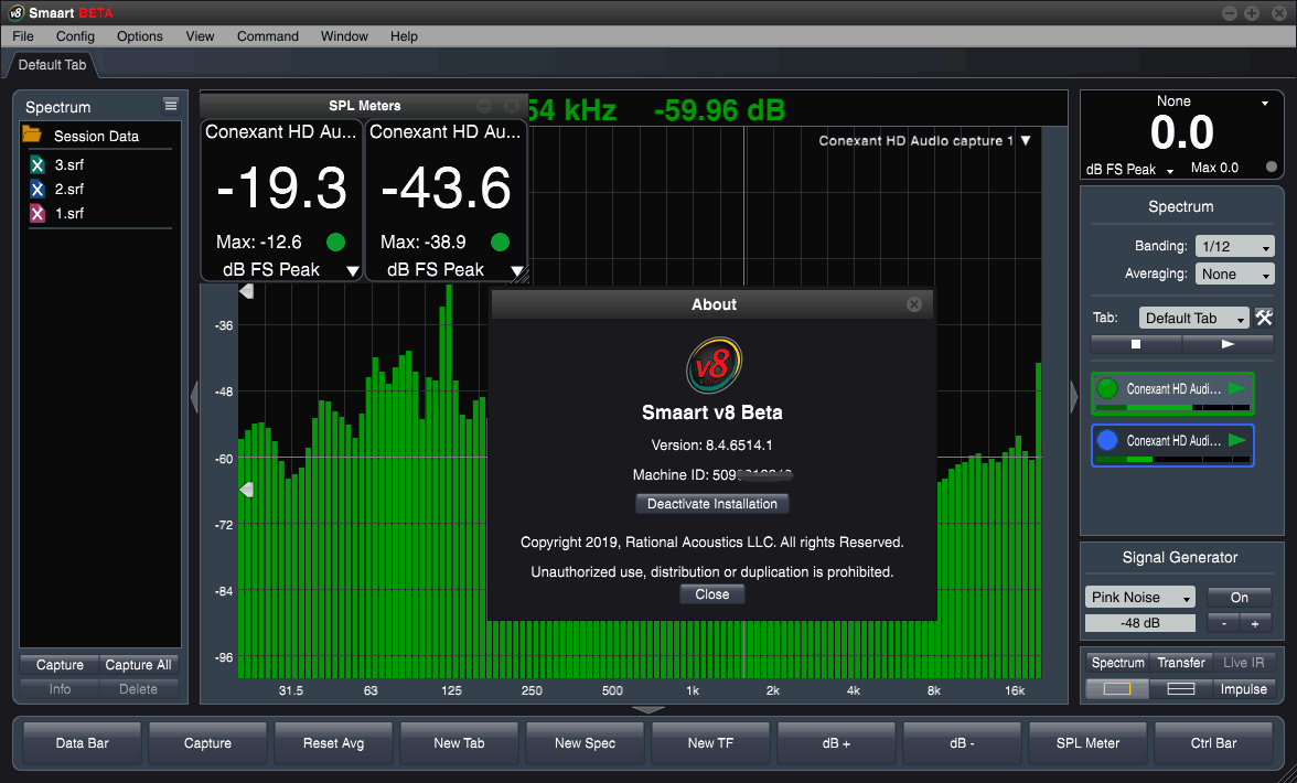 Smaart v8.5 Smaart 8 WIN MAC System Activation Online Update Stable Support For Hanging Waves