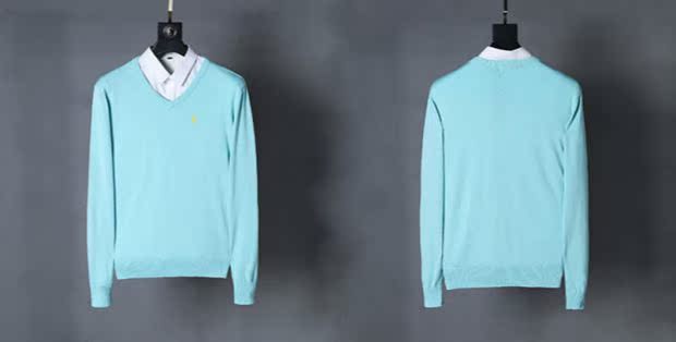 Áo cotton mùa đông Paul V-cổ chạm đáy áo len dài tay Hàn Quốc áo len thủy triều Slim kinh doanh áo len nam - Hàng dệt kim áo khoác nam