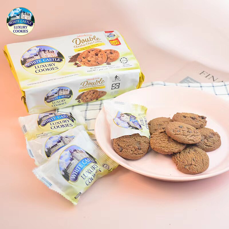 5 bags of Malaysia imported Wikath chocolate crushed butter cookies 120g temporary special prices