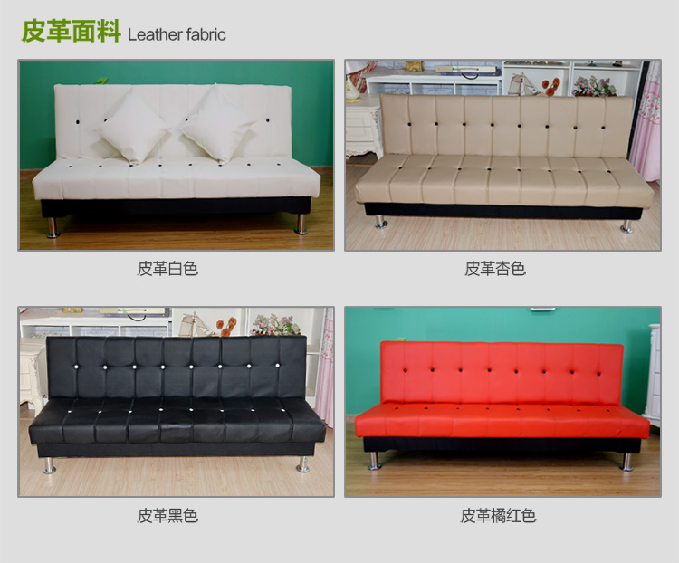 Đơn giản mục đích kép giường sofa lười vải sofa Jane châu Âu giường 1,8 căn hộ nhỏ cho thuê Futon - Ghế sô pha sofa gỗ hiện đại