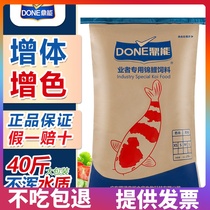 Dingneng koi fish feed fish food does not muddy water general-purpose large particles to increase body and color special carp food large packaging