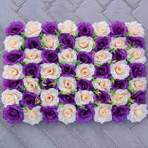 Special silk flower Wedding row flower arch Simulation flower door opening flower arch Activity row flower Xiting decorative color