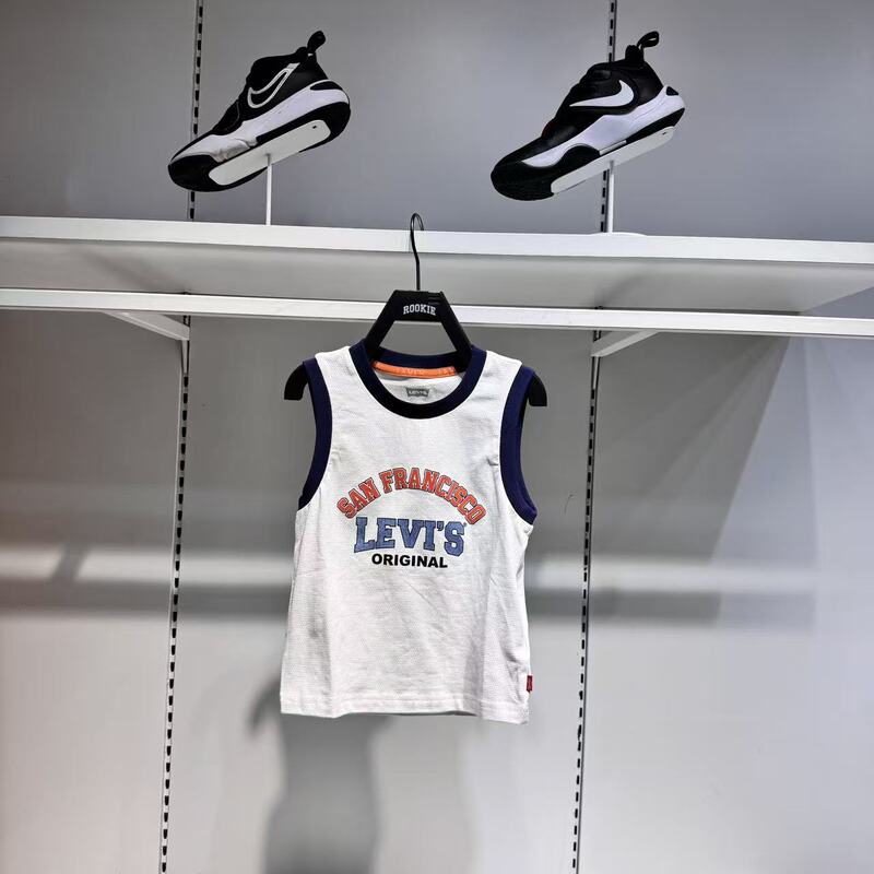 Levi's 2026 Summer Boys' Breathable Quick-Drying Mesh Round-Neck Sleeveless Vest Casual Lv2622145