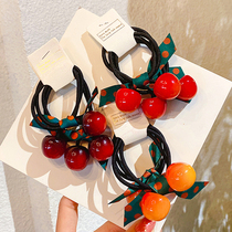 Tie hair rubber band 2021 new temperament foreign style autumn and winter little girl simple ins hair accessories high-end head rope female