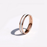 Белая керамика кольцо 7#