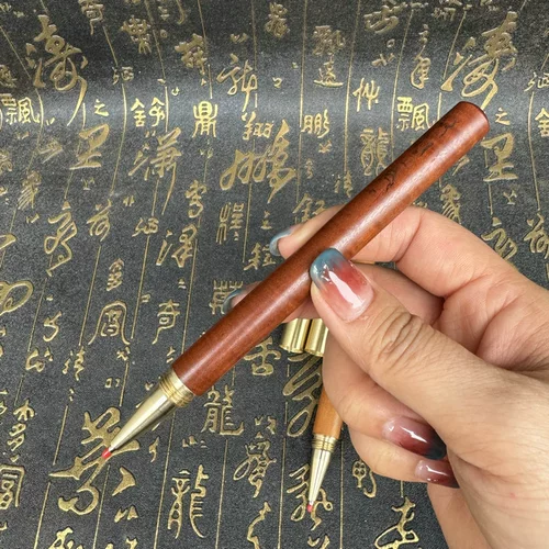 Медная черная шариковая ручка