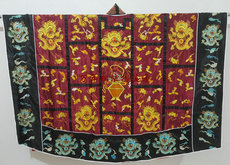 Даосская обувь 【万年松】道法衣 道服装 道袍 高功袍班衣枣红色