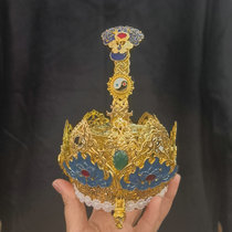 Taoist lotus crown Sanqing crown Taoist crown purple gold crown Ruyi crown crane crown pagoda crown flame