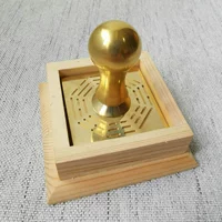 Медная печать + деревянная основа