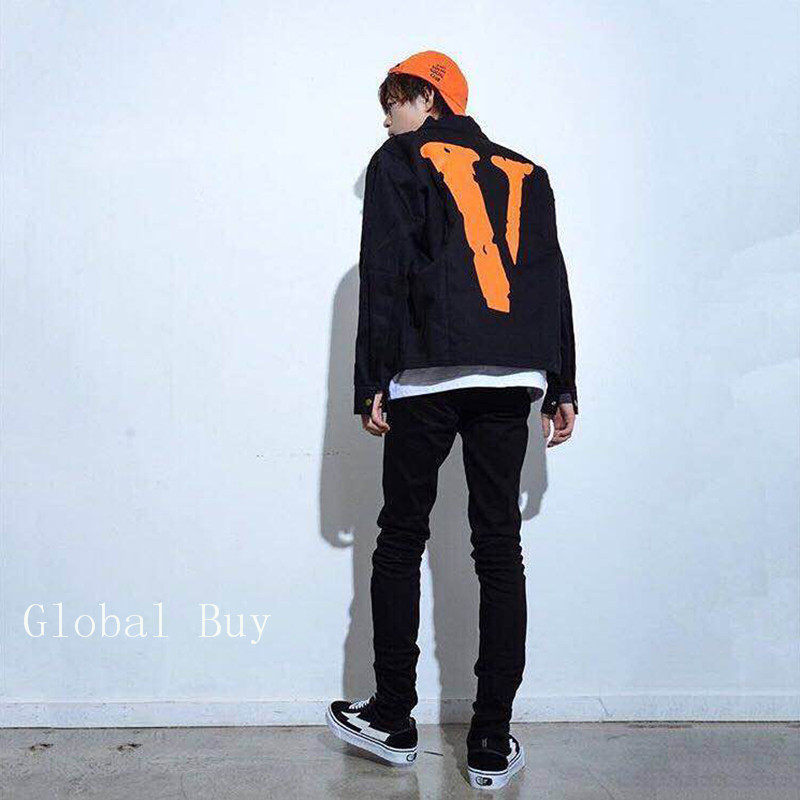VLONE JAIL JACKET 5555 背后大V印花黑色 