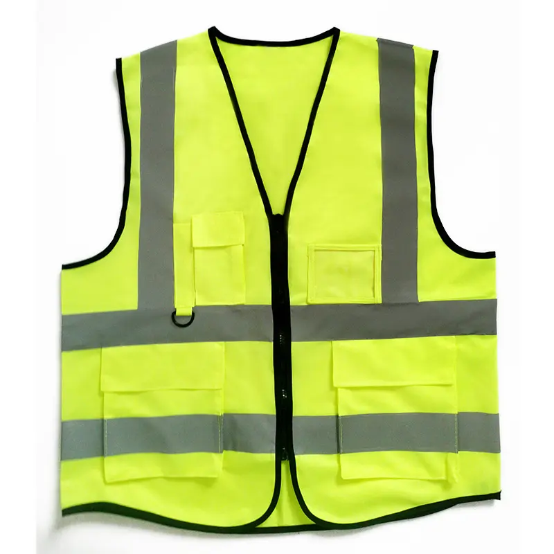 反光背心多口袋施工防护服反光马甲交通安全工作服反光衣服可印字