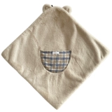 Бархатное одеяло, милый демисезонный удерживающий тепло плащ, с медвежатами