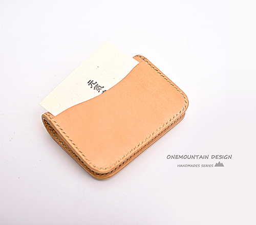 ONE MOUNTAIN da bò handmade ví đựng tiền xu ví tiền kinh doanh chủ thẻ da ví đơn giản ví kẹp tiền