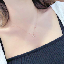 Artistry Jewelery 18K Gold Wedding Diamond Pendant Custom Womens Jewelry Crescent Diamond Necklace