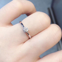 Art Qi Jewelry Platinum Courting Wedding Diamond Ring Jewelry Nude Drill Custom 18K Gold Female Diamond Ring