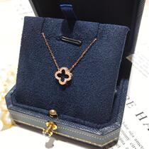 Yiqi jewelry 18K rose gold diamond pendant womens masonry white gold necklace Diamond necklace women