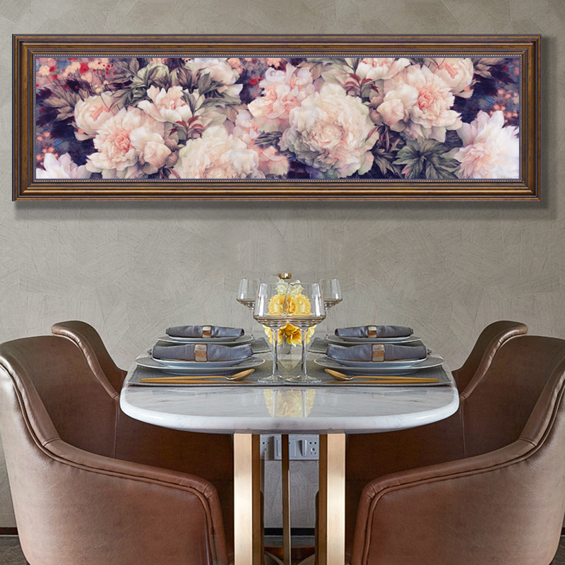 Mona Lisa cross stitch 2021 new embroidery flowers blooming rich peony living room American country line embroidery full embroidery