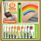 Детский окрашенный рождественский физиологичный пигментированный безопасный набор инструментов для лица, можно стирать