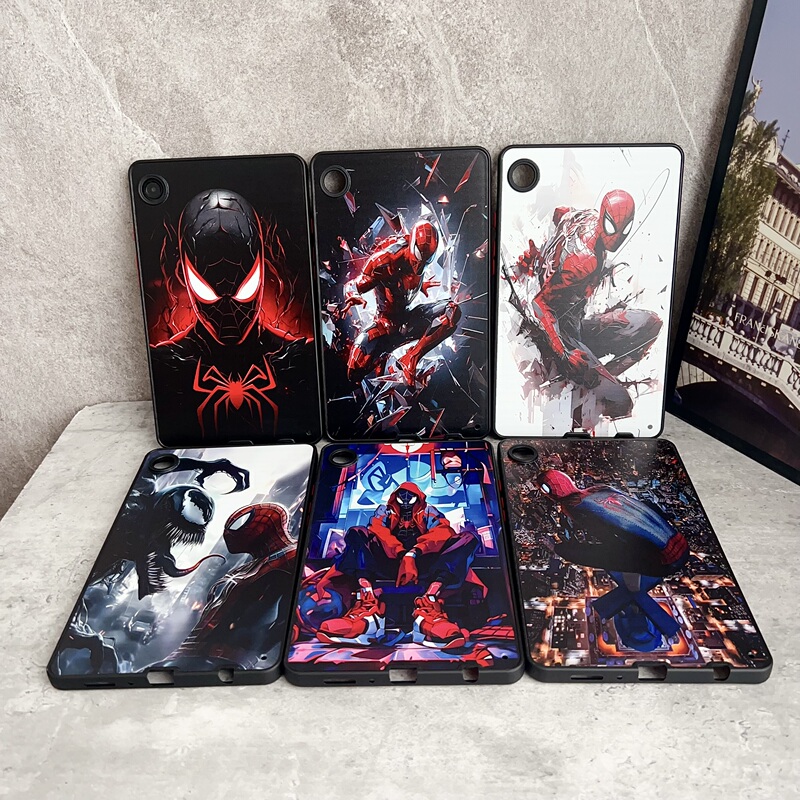 Suitable for Samsung Protective Case 12.4inch Venom Spider-Man Cartoon Galaxy Tab S10+ Anti-Fall Samsunga S9Fe Tablet Matte A9 Hard Shell Anti-Bending Back Cover S9