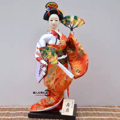 日本購日本人偶藝妓和服仕女娃娃日姬裝飾美女公仔日式絹人擺件現