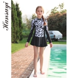 Детский летний раздельный купальник, популярно в интернете, подходит для подростков, 12 лет