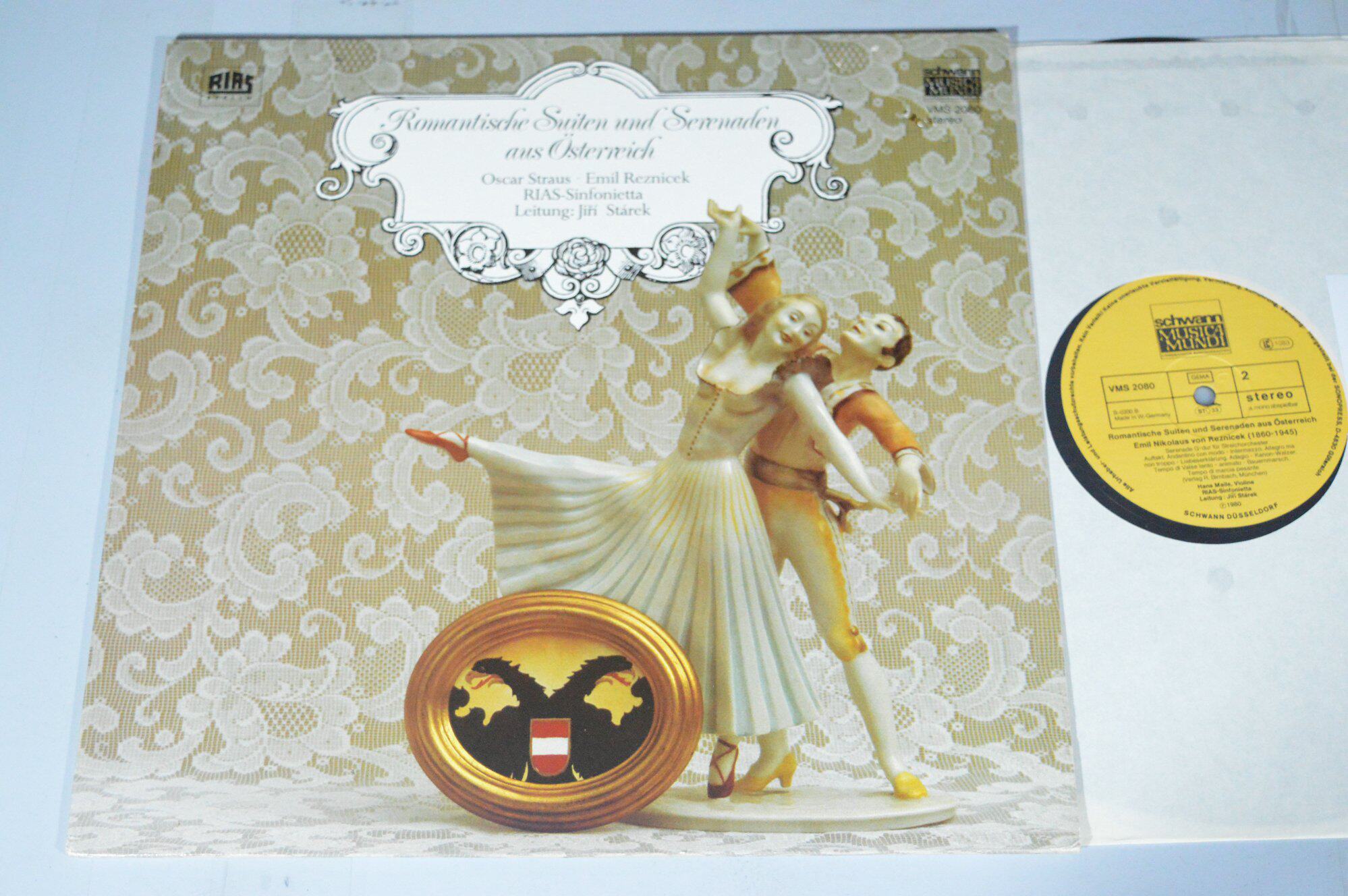 Romantic group song with little evening curry Straus Reznicek Starek Black glue LP