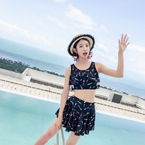 Swimsuit female split two sets of skirt-style explicit corners to woo Korean Elementary Fresh students sexy spa swimsuit