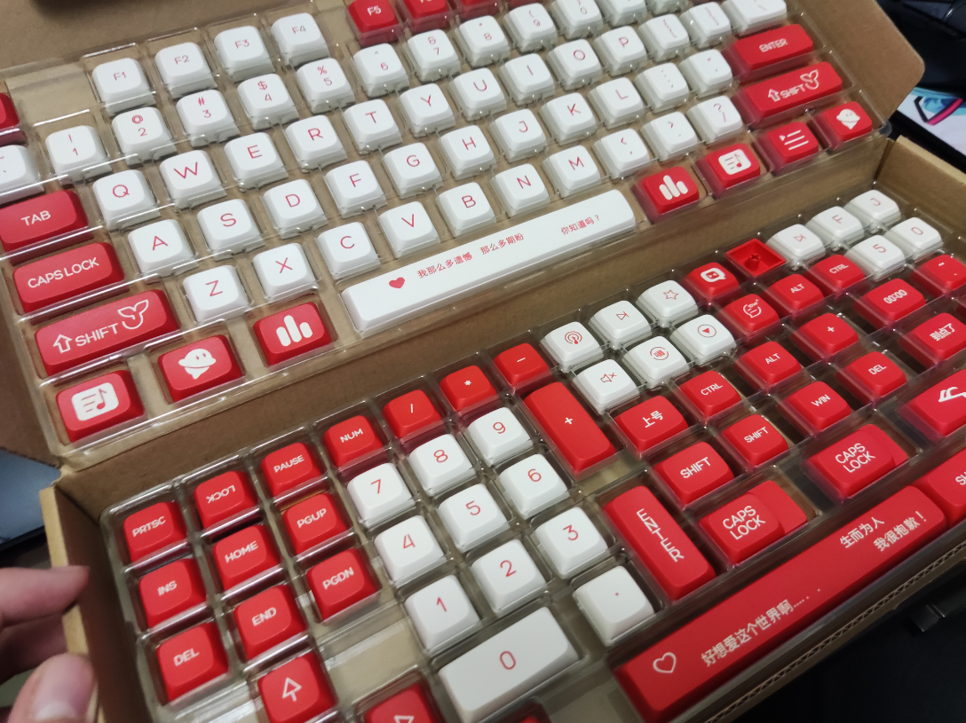 Mechanical Keyboard Net Suppression Cloud Music Themed XDA Thermal Sublimation Guest-made GH60 64 68 The matching column PBT keycaps