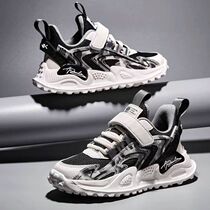 Joint name Hongxing Erke lead boy shoes 2021 autumn children sports shoes Middle big boy running dad shoes