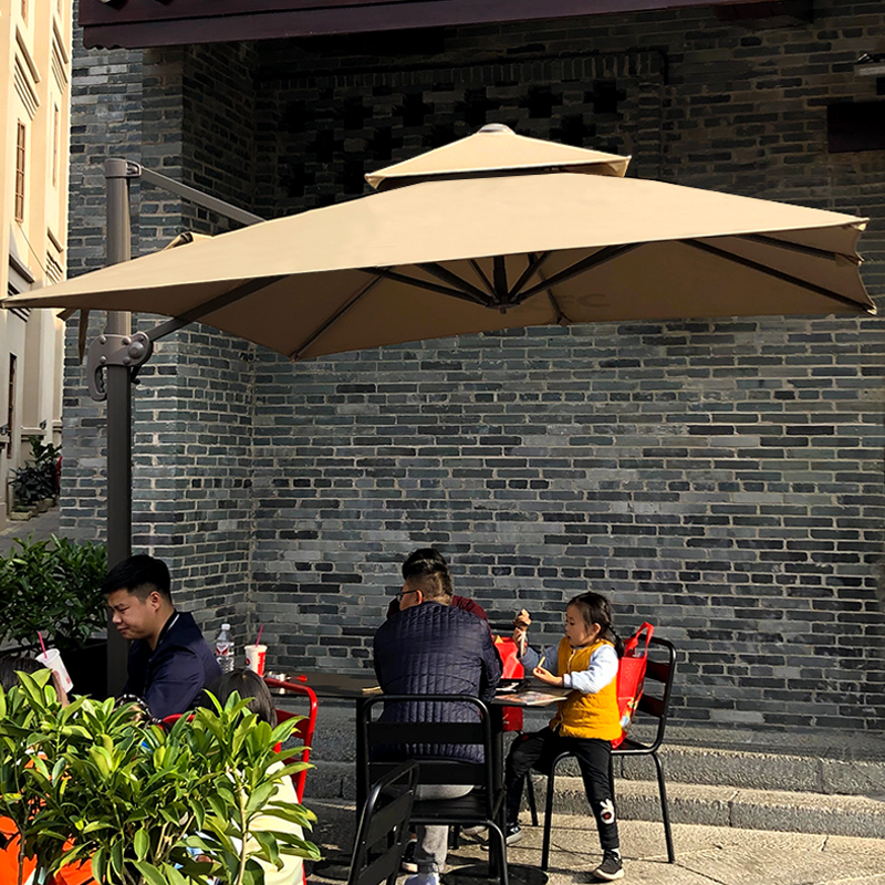 Outdoor parasol Courtyard umbrella Large parasol Open-air garden terrace Advertising Roman umbrella Leisure outdoor stall umbrella