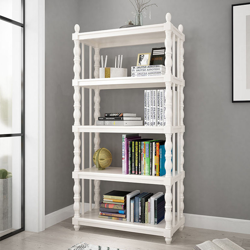 Simple Solid Wood Bookshelf Home Floor Shelve Living Room Wall Corner Small Show Shelf Bedroom Multilayer Containing Shelf