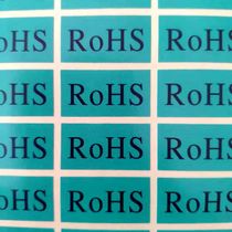 Square self-adhesive 27 * 14MM environmental protection sticker ROHS HF green environmentally friendly halogen-free label stickers can be customized